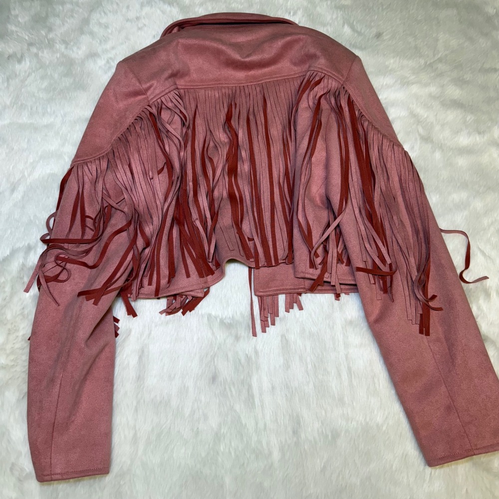 Pink Fringe Jacket - Picture 5 of 5